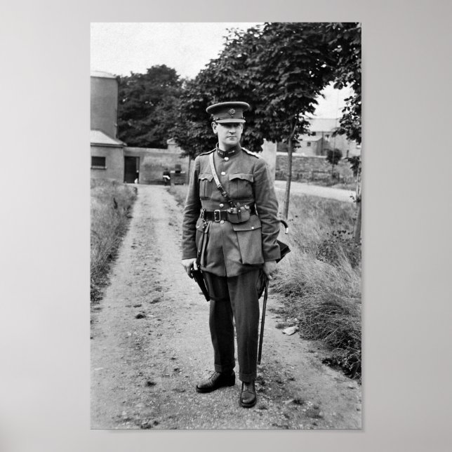 Póster Michael Collins Vestido En Uniforme En 1922 (Frente)