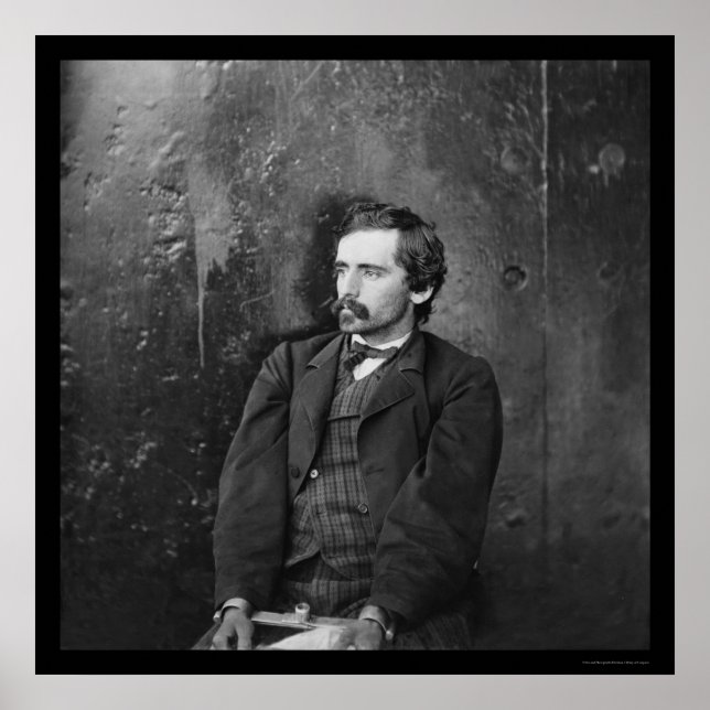 Póster Michael O'Laughlin, Lincoln Conspirator 1865 (Frente)