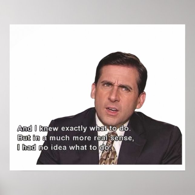 Póster Michael Scott (Frente)