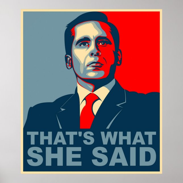Póster Michael Scott Eso Que Dijo (Frente)