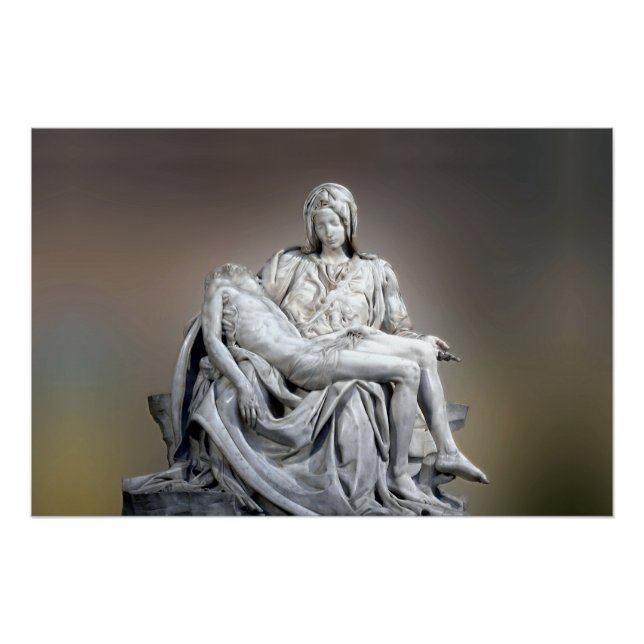 Póster Michelangelo - La Pieta (Anverso)