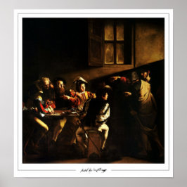Póster Michelangelo Merisi da Caravaggio Zedign Art Poste