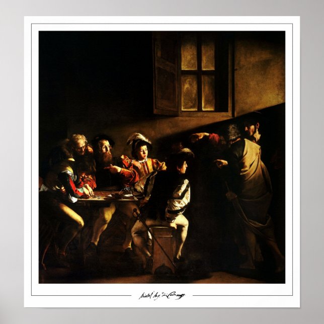 Póster Michelangelo Merisi da Caravaggio Zedign Art Poste (Frente)