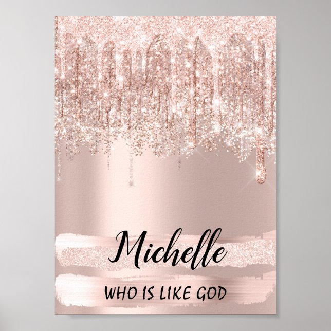 Póster Michelle Nombre significa cumpleaños 16ª Novialida (Frente)