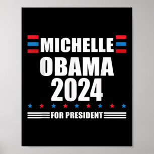 Póster Michelle Obama 2024 _ Presidente liberal de Obama