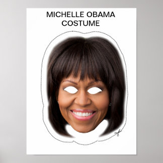 Póster Michelle Obama Costume
