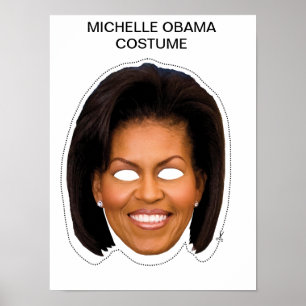 Póster Michelle Obama Costume