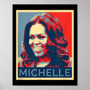Póster Michelle Obama Mujeres Negras Mes de Historia Negr