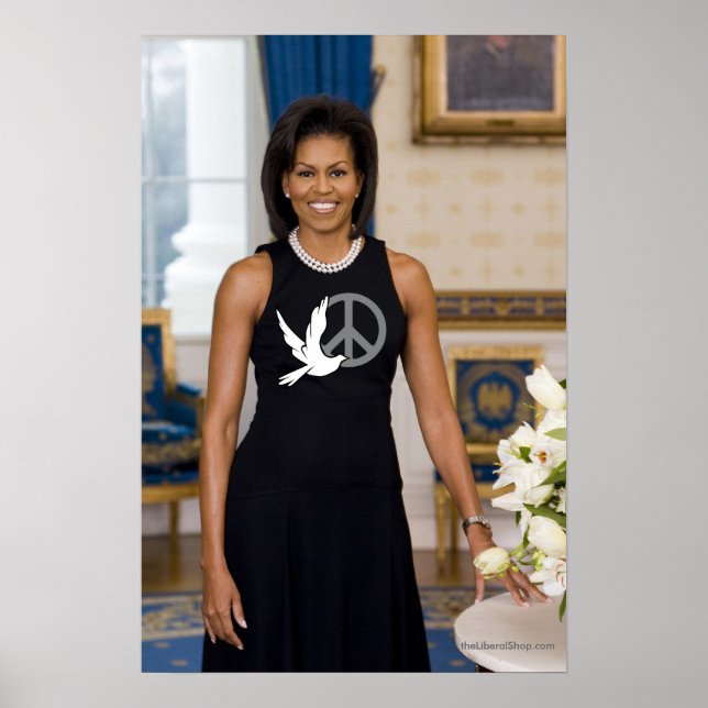 Póster Michelle Obama Primera Dama de la Paz (Frente)