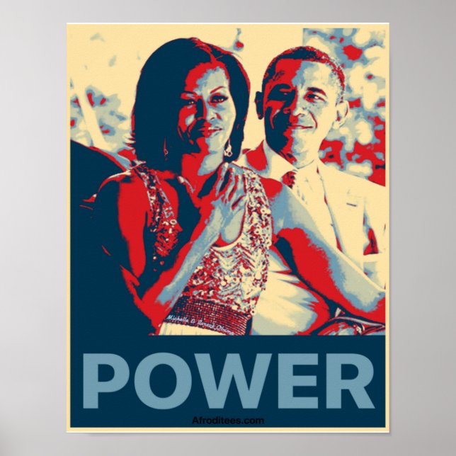 Póster Michelle y Barack Obama (Frente)