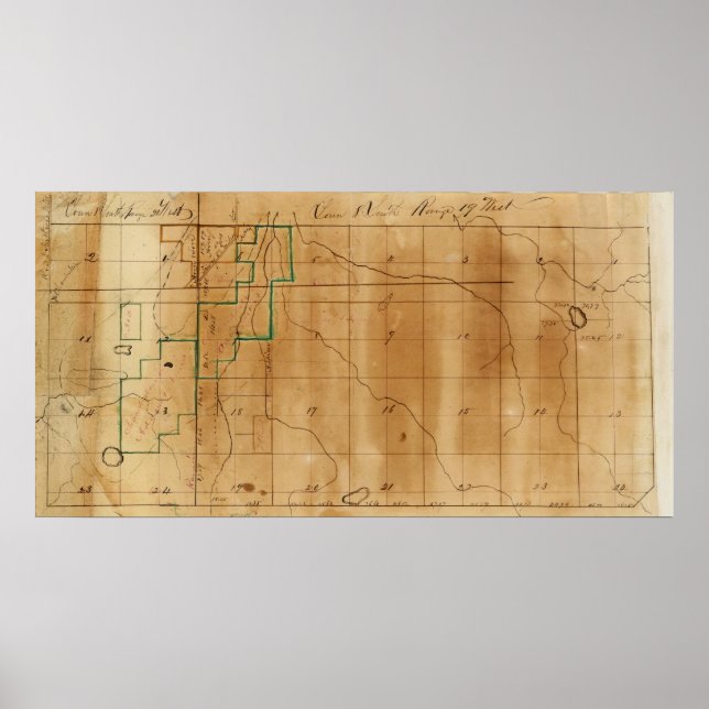 Póster Michigan and Indiana Survey (Frente)