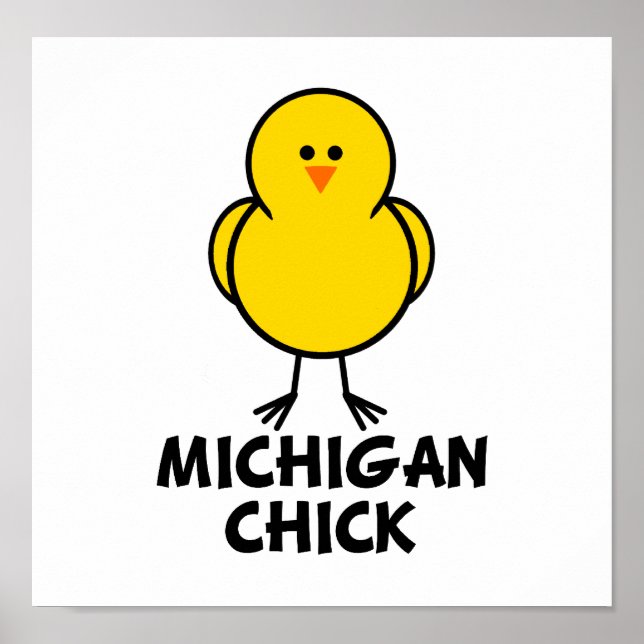 Póster Michigan Chick (Frente)