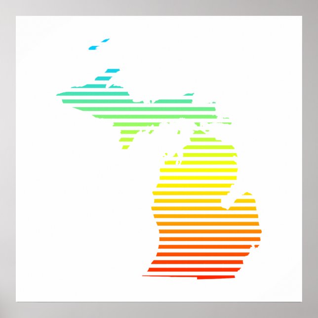 Póster michigan chill fade (Frente)