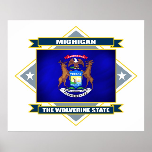 Póster Michigan Diamond (Frente)