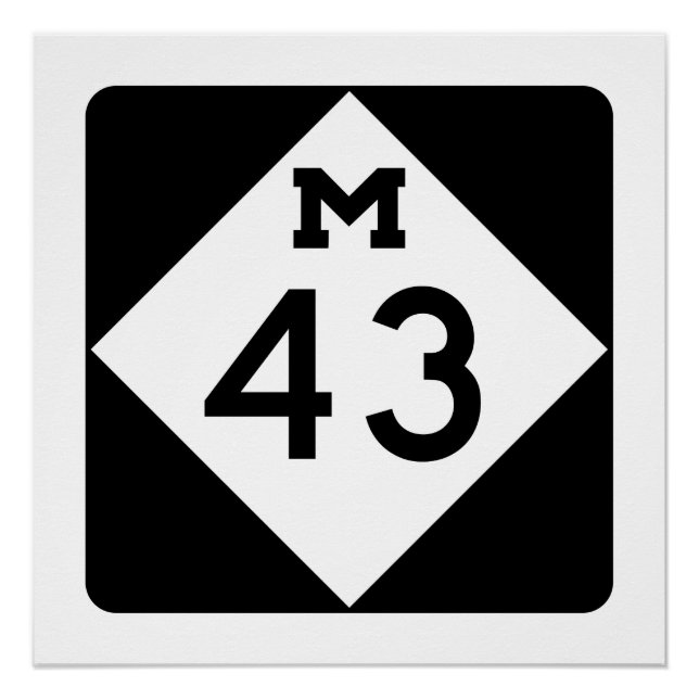 Póster Michigan M-43 (Anverso)