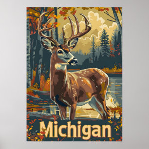 Póster Michigan Ropal
