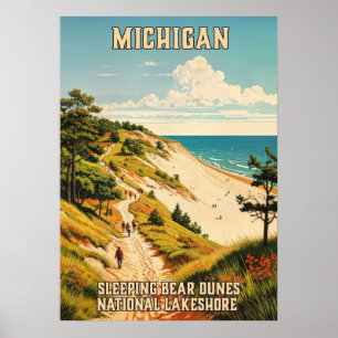 Póster Michigan Sleeping Bear Dunes National Lakeshore 03
