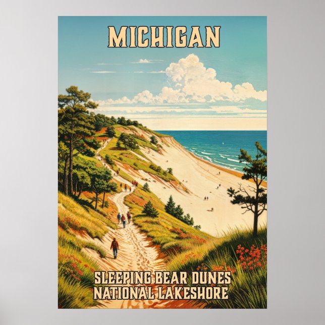 Póster Michigan Sleeping Bear Dunes National Lakeshore 03 (Frente)