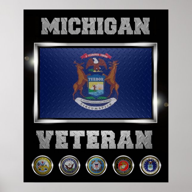 Póster Michigan Veteran poster (Frente)