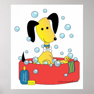 Póster Mick y Henry toman un baño
