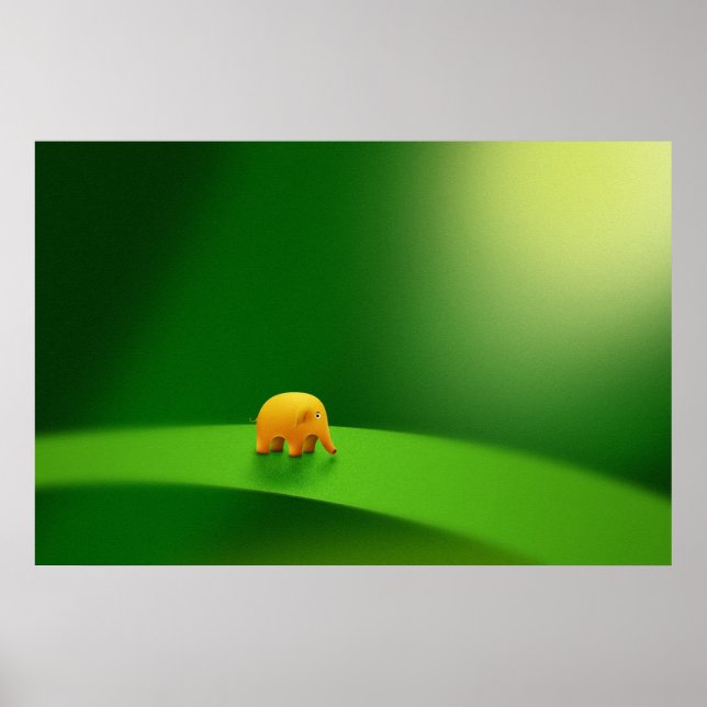 Póster Microanimales - Elefante (Frente)