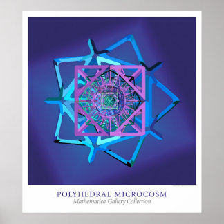 Póster Microcosmo poliedro