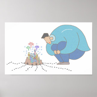 Póster Microcosmos a tus pies.