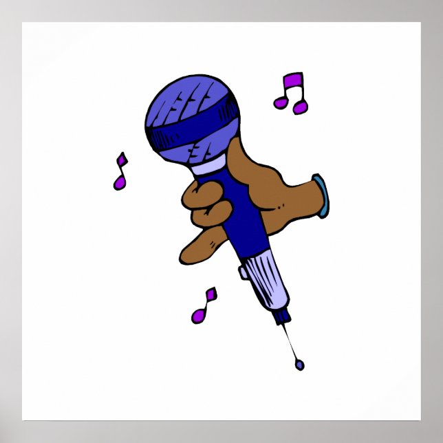 Póster Micrófono (Frente)