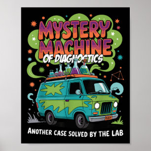 Póster Micrófono de máquina de misterio de Lab Week 2025