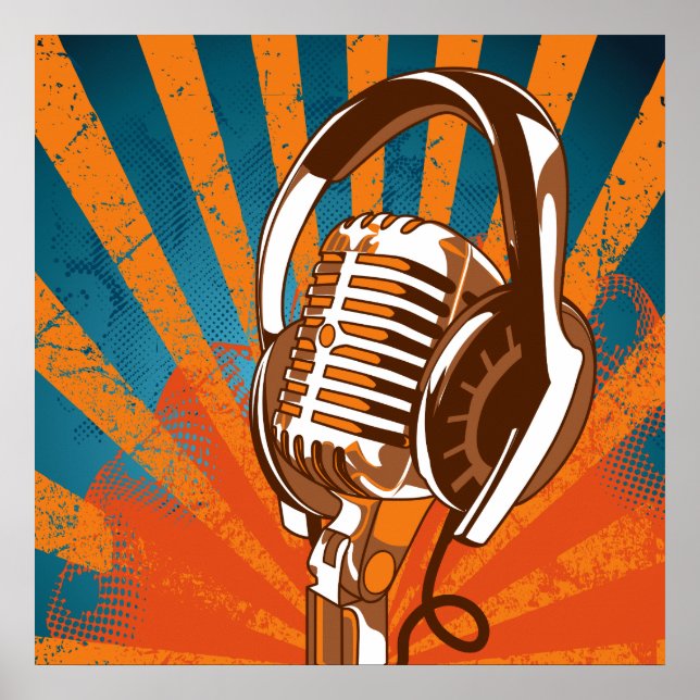 Póster Micrófono urbano (Frente)
