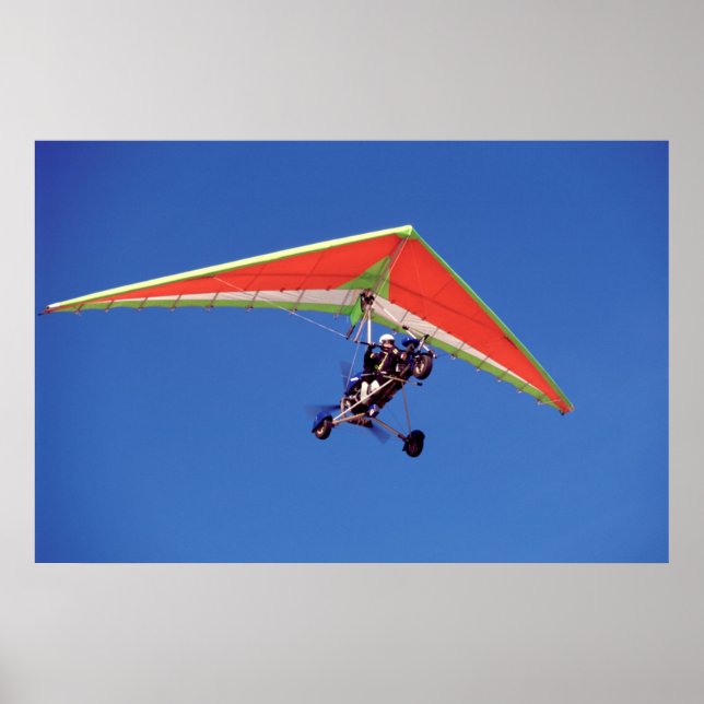 Póster Microlight Volando En El Cielo, Cabo Occidental (Frente)