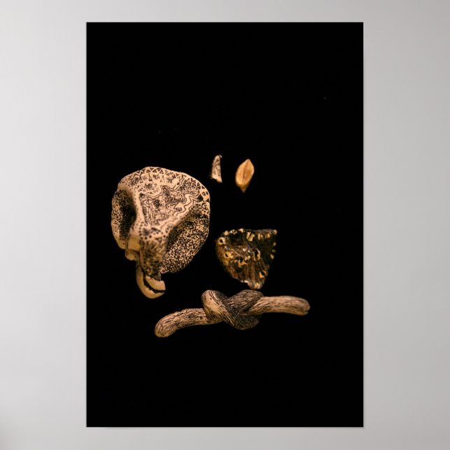 Póster Micromanetías de microescultura en miniatura gráfi (Frente)