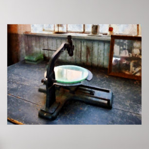 Póster Microscopio de moda antiguo