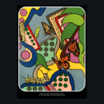 Póster Mid-Century Abstract Butterfly Factory painting on<br><div class="desc">Pop Art Painter Jamie Roxx Mid-Century Abstract Butterfly Factory painting on a  

Find out more about Luxury Jamie Roxx Pop paintings at www.JamieRoxx.us</div>