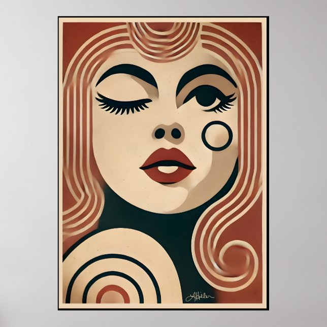 Póster Mid Century Modern Art The Beauty Spot (Frente)