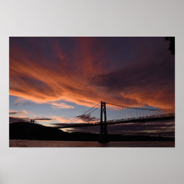 Póster Mid Hudson Bridge Sunset Poster