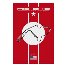 Póster Mid Ohio Sports Car Course