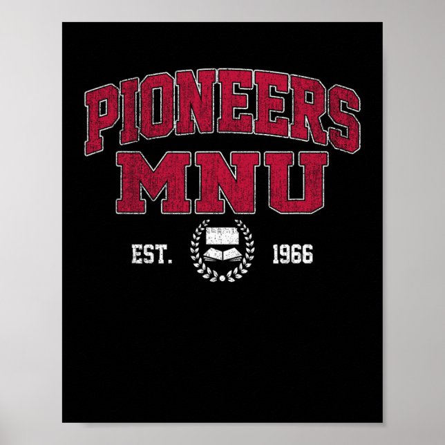 Póster Midamerica Nazarene Of Technology Arch Retro For M (Frente)