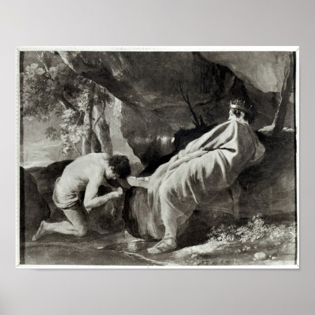 Póster Midas al nacimiento del río Pactolus (Frente)