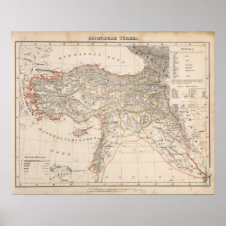 Póster Middle East, Turkey, Syria