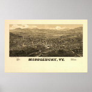 Póster Middlebury VT 1886