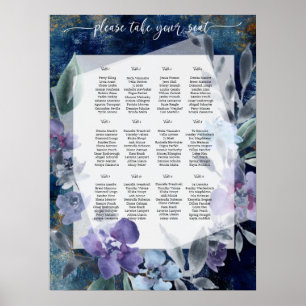Póster Midnight Blue Anemone, Poster