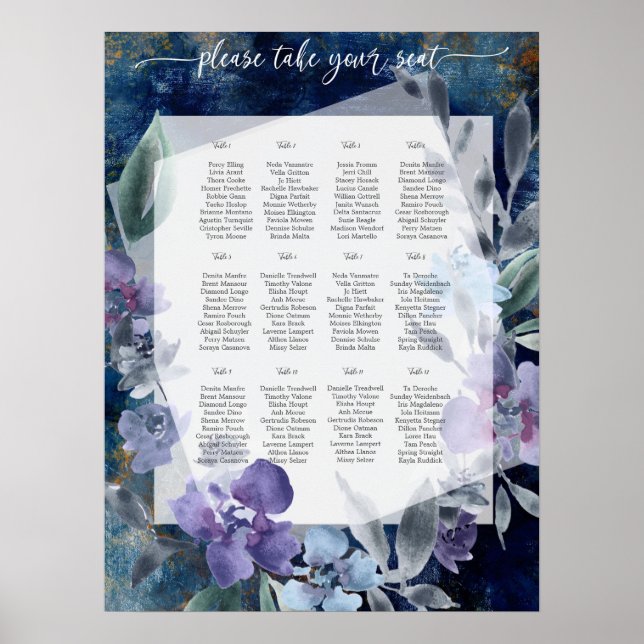 Póster Midnight Blue Anemone, Poster (Frente)