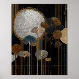 Póster Midnight Forest #10 - 4x5 Digital Download