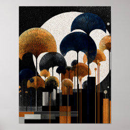 Póster Midnight Forest #6 - 4x5 Digital Download