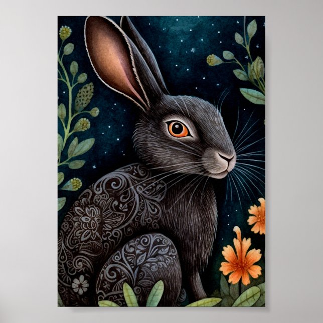 Póster Midnight Hare (Frente)