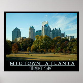Póster Midtown Atlanta - Piedmont Park