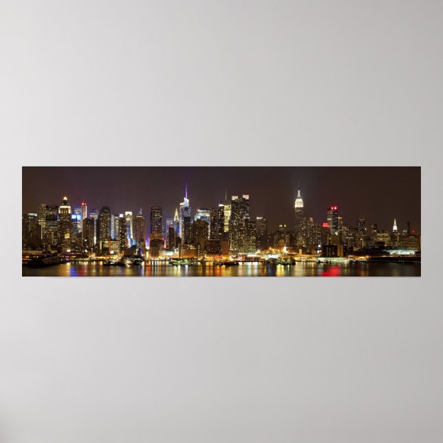 Póster Midtown Manhattan visto desde Weehawken New Jersey (Frente)