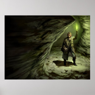 Póster Miedo al Poster oscuro