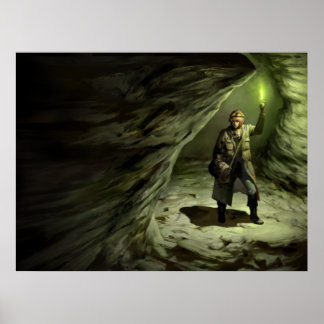 Póster Miedo al Poster oscuro